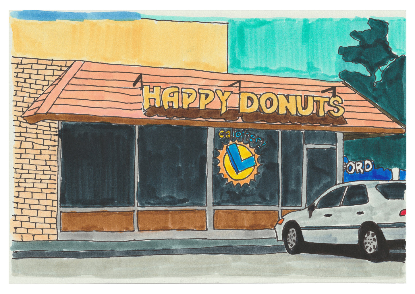 Chris Kohler Happy Donuts Art Print