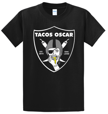 Tacos Oscar Taco Raider Black Tee