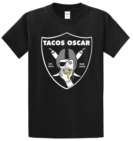 Tacos Oscar Taco Raider Black Tee