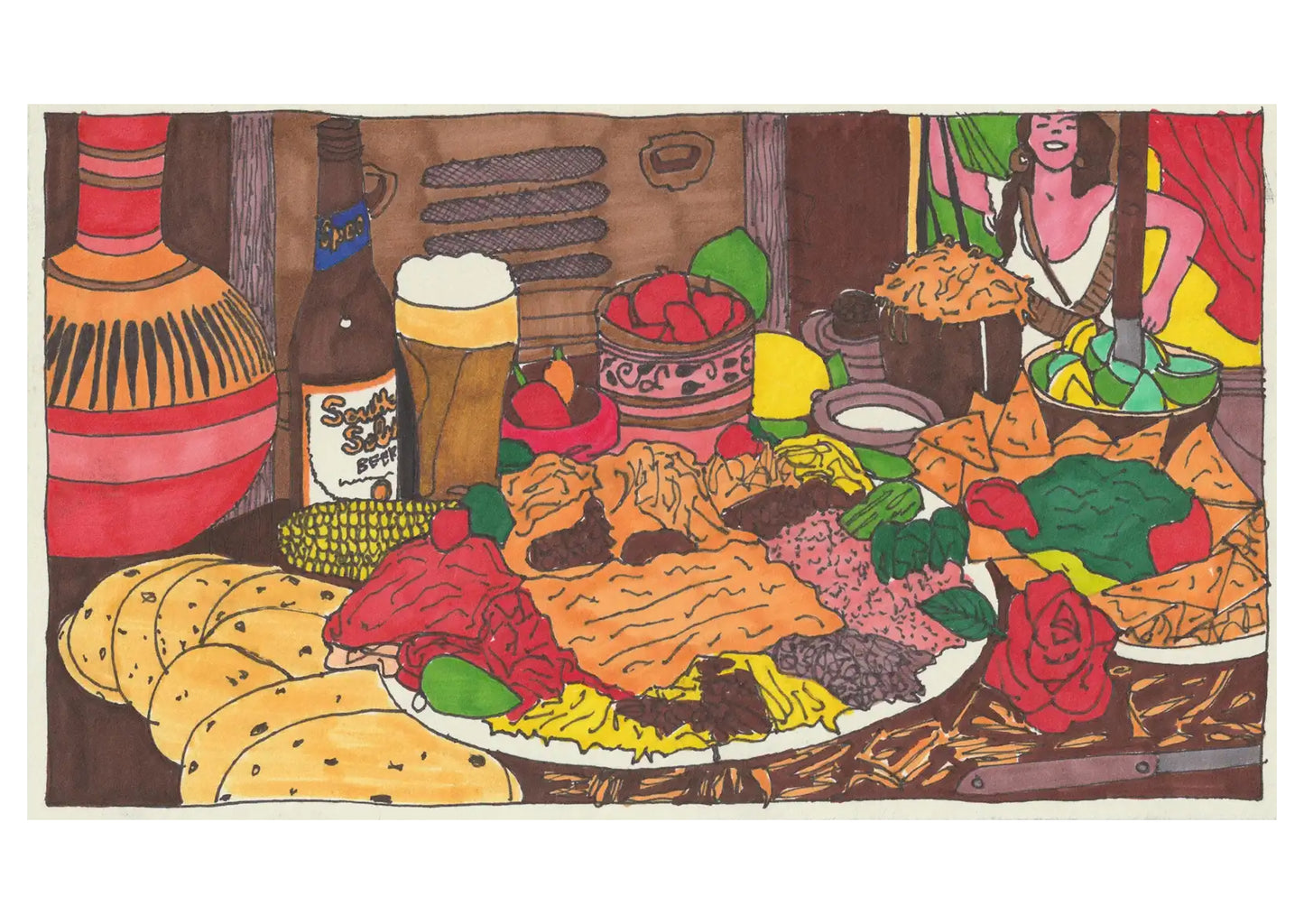 Chris Kohler Tres Hombres Food Art Print