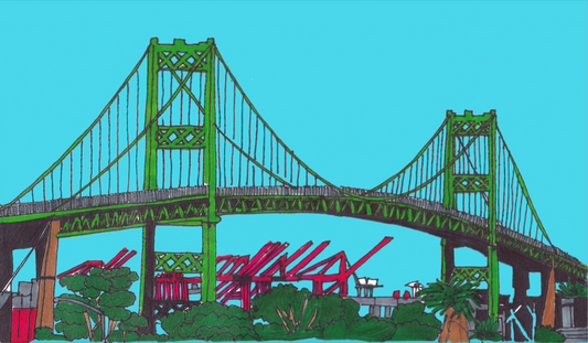 Chris Kohler Vincent Thomas Bridge Art Print